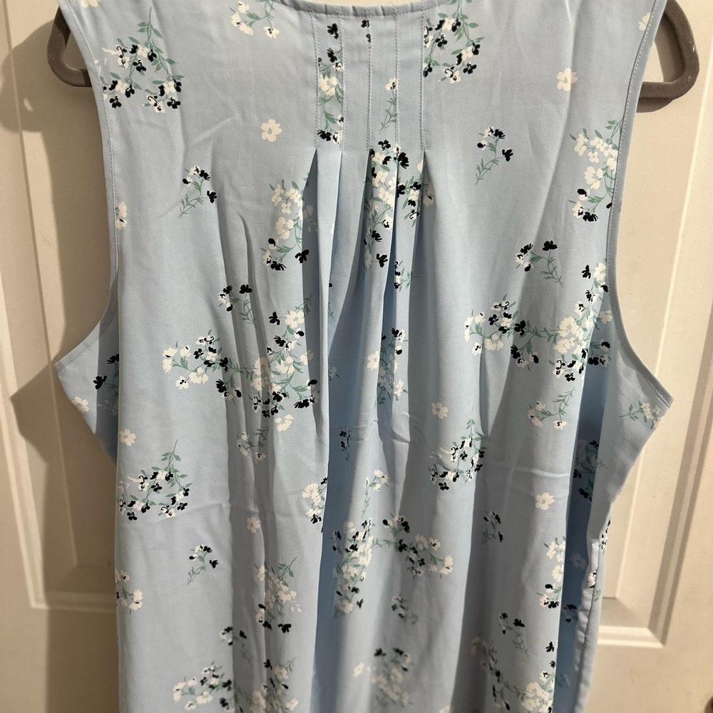 2X 41 Hawthorn Light Blue Floral Blouse - Picture 4 of 5